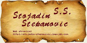 Stojadin Stepanović vizit kartica